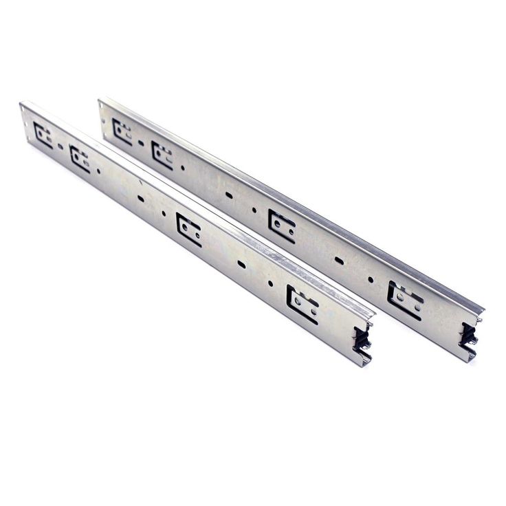 18 in. Full Extension Side Mount Ball Bearing Drawer Slide with Installation Screws (10-Pair)