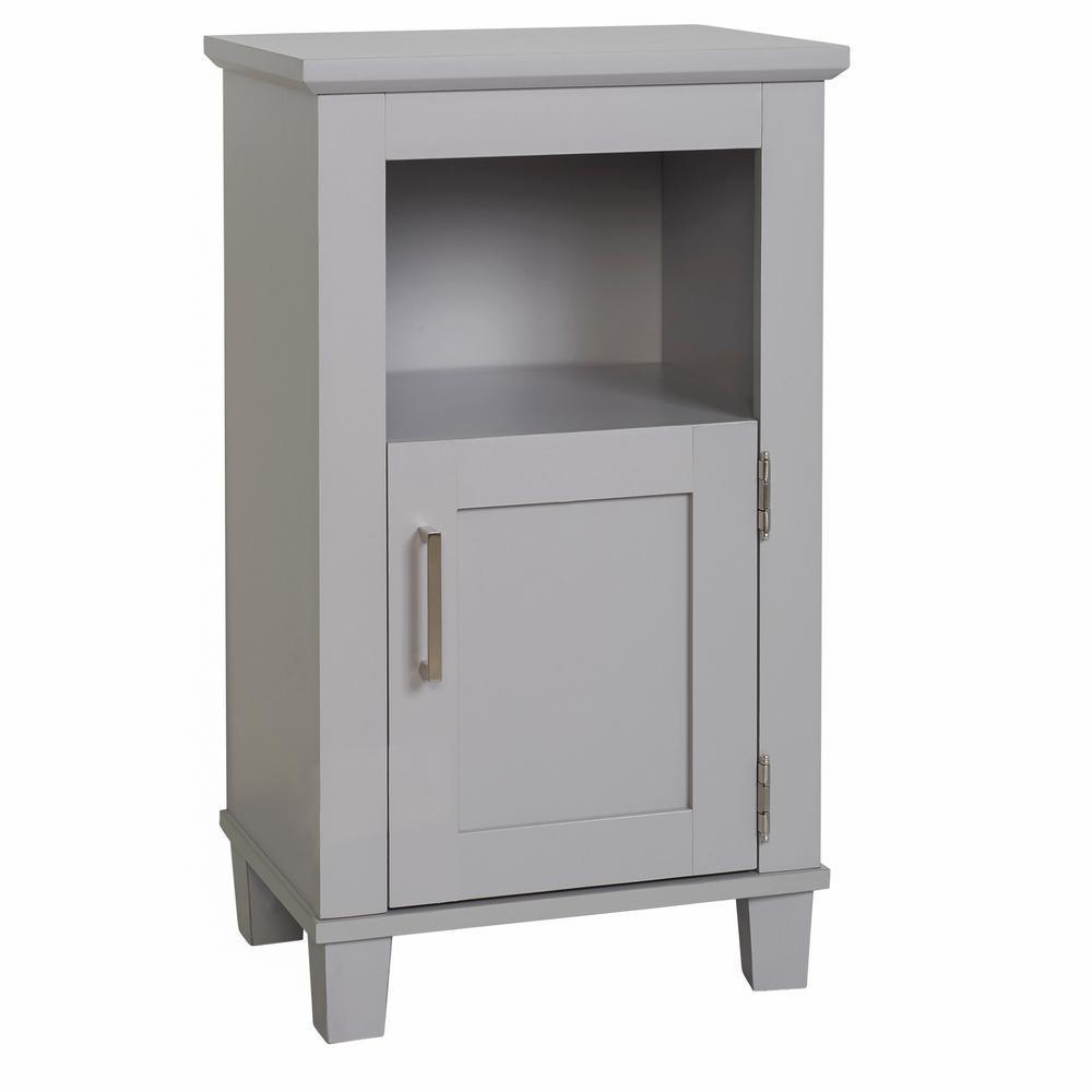 Shaker Style 16 in. W x 12 in. D x 29.9 in. H Floor Cabinet in White - Super Arbor