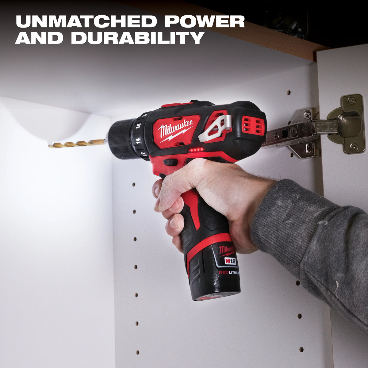 Milwaukee M12 12V Li-Ion Cordless 4-Tool Combo Kit with (2) 1.5Ah Batteries, Charger + PACKOUT Hole Saw Set (10‑Pc)