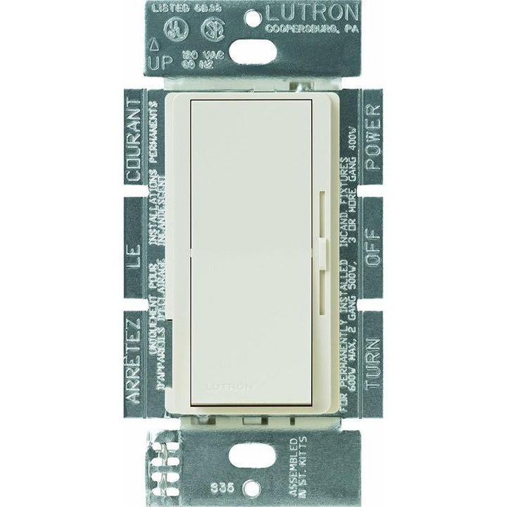 Lutron Diva 1.5 Amp Single-Pole/3-Way 3-Speed Fan Control, Light Almond