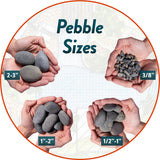Southwest Boulder & Stone 1.0 cu. ft. 1 in. to 2 in. Buff Mexican Beach Pebble Smooth Round Rock for Gardens, Landscapes and Ponds - Super Arbor