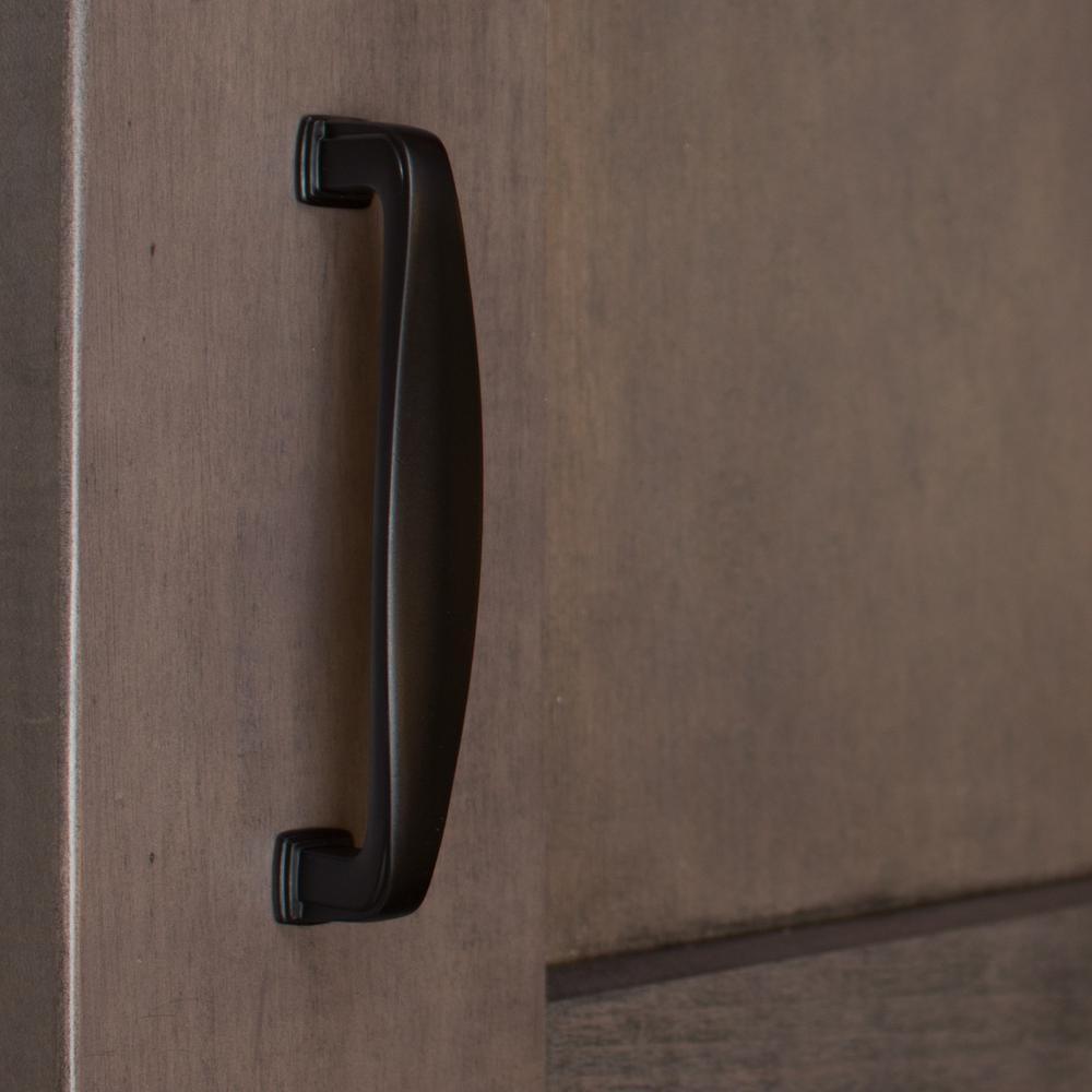 3-3/4 in. Matte Black Deco Cabinet Pulls (10-Pack) - Super Arbor