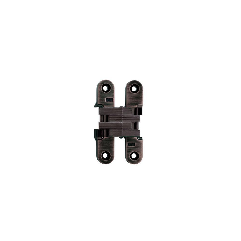 3/4 in. x 3-3/4 in. Satin Brass Invisible Hinge - Super Arbor