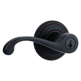 Commonwealth Satin Nickel Exterior Entry Door Lever featuring SmartKey Security - Super Arbor