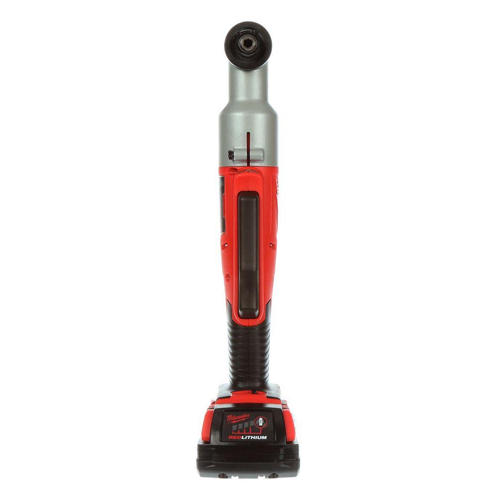M18 18-Volt Lithium-Ion Cordless 1/4 in. 2-Speed Right Angle Impact Driver Kit w/(1) 1.5Ah Batteries, Charger, Hard Case - Super Arbor