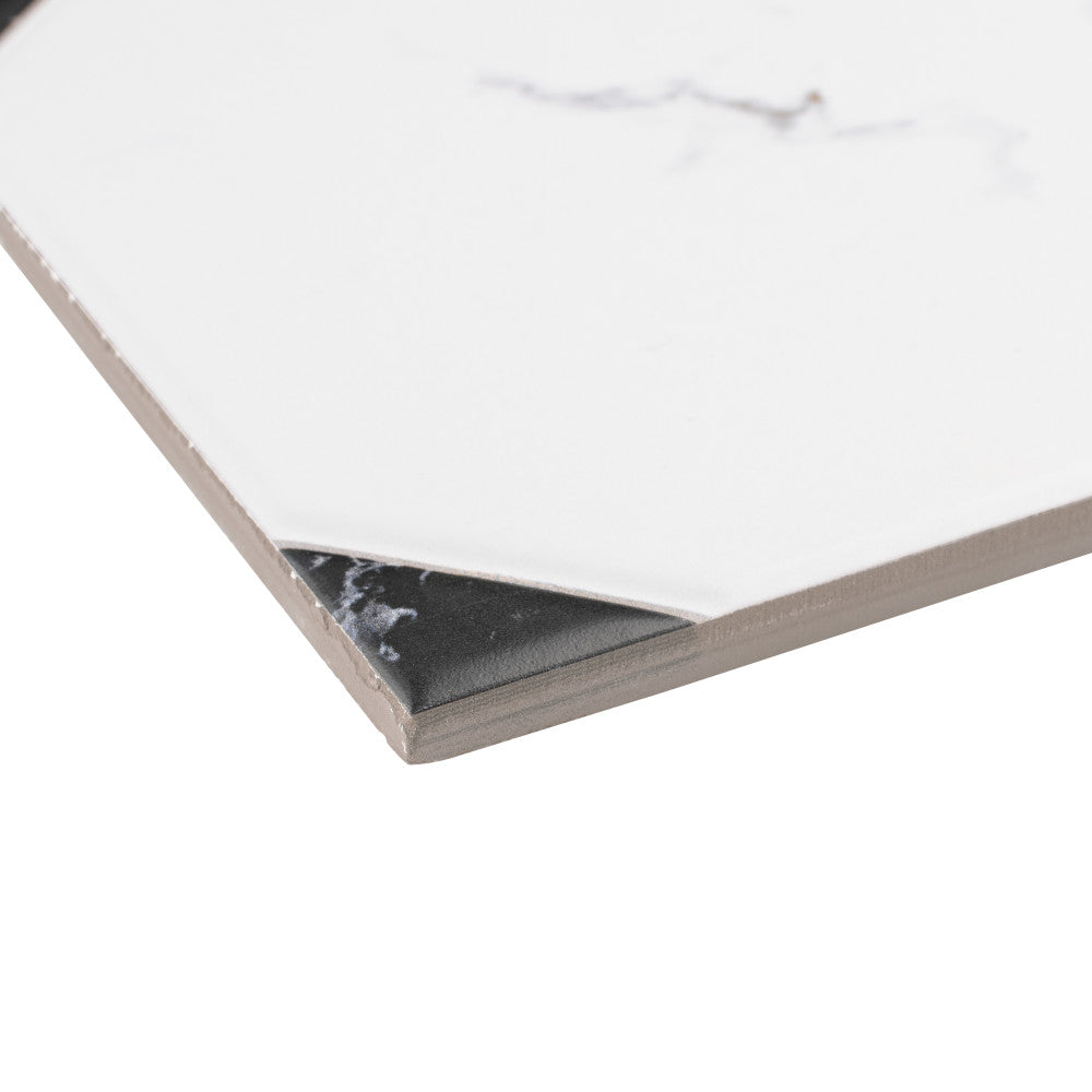 Merola Tile Betera Jet Blanco 13-1/8 in. x 13-1/8 in. Ceramic Floor and Wall Tile (11.18 sq. ft. / case)