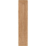 80 in. x 16 in. Natural Jute Classic Braided Runner