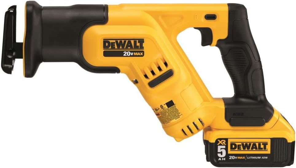 DEWALT 20-Volt MAX Lithium-Ion Cordless Compact Reciprocating Saw Kit with 2Ah Battery, Charger and Bag