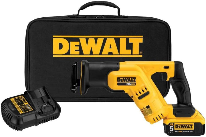 DEWALT 20-Volt MAX Lithium-Ion Cordless Compact Reciprocating Saw Kit with 2Ah Battery, Charger and Bag