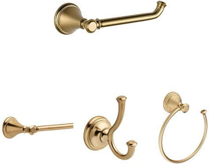 DELTA Cassidy 4-Piece Decorative Bathroom Hardware Set, Champagne Bronze