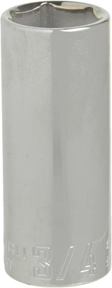 Craftsman 3/4 in. SAE 6-Point Deep Socket, 3/8 in. Drive (CMMT43337)