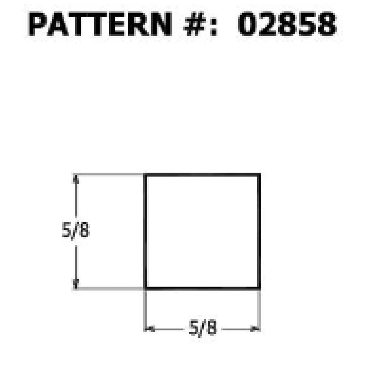 Alexandria Moulding Square Hardwood Dowel 5/8 in. x 36 in. Gray