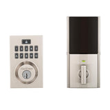 Z-Wave SmartCode 914 Contemporary Single Cylinder Satin Nickel Electronic Deadbolt Featuring SmartKey Security - Super Arbor