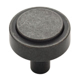 Soft Industrial 1-1/4 in. ( 32 mm) Vintage Brass Round Cabinet Knob - Super Arbor