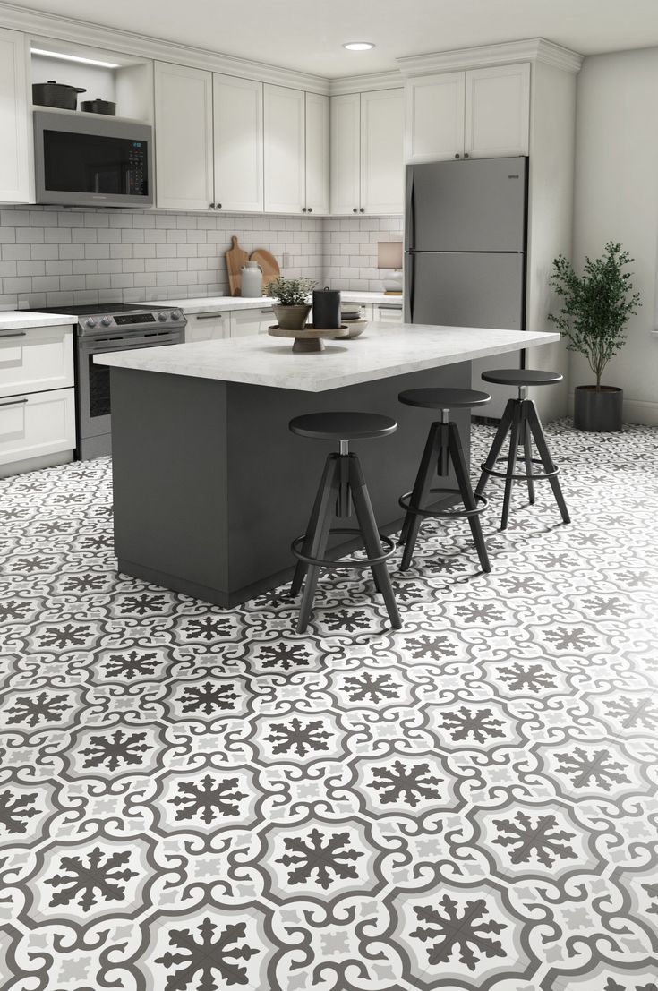 Style Selections Charlotte Deco 3-mil x 12-in W x 12-in L Water Resistant Peel and Stick Luxury Vinyl Tile Flooring
