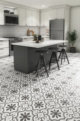 Style Selections Charlotte Deco 3-mil x 12-in W x 12-in L Water Resistant Peel and Stick Luxury Vinyl Tile Flooring