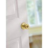 Tylo Polished Brass Bed/Bath Door Knob Featuring Microban Antimicrobial Technology - Super Arbor