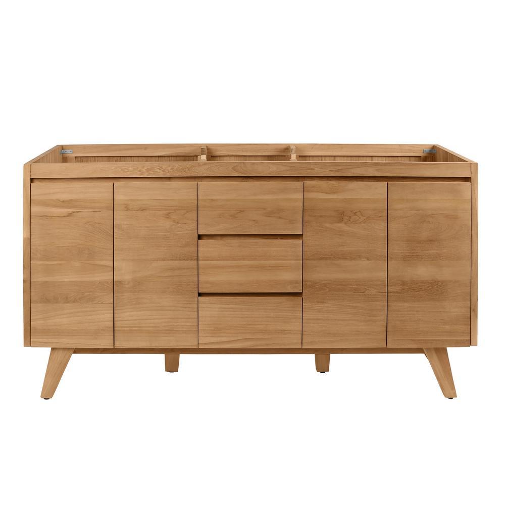 Coventry 72 in. Vanity Cabinet Only in Gray Teak - Super Arbor