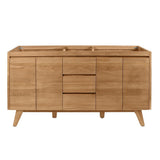 Coventry 72 in. Vanity Cabinet Only in Gray Teak - Super Arbor