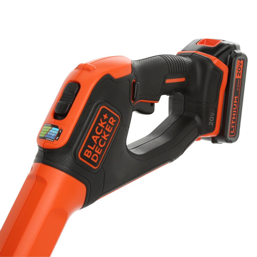 BLACK+DECKER 12 in. 20V MAX Lithium-Ion Cordless 2-in-1 String Grass Trimmer/Lawn Edger with (1) 2.5Ah Battery and Charger Included - Super Arbor