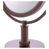 Allied Brass 8-in x 15-in Antique Copper Double-Sided Magnifying Countertop Vanity Mirror