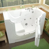 Nova Heated Wheelchair Accessible 5 ft. Walk-In Air and Whirlpool Jetted Tub in White with Chrome Trim - Super Arbor