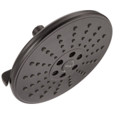 Delta 3-Spray 7.7-in H2Okinetic Fixed Rain Shower Head, Wall-Mount, Venetian Bronze