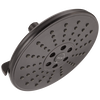 Delta 3-Spray 7.7-in H2Okinetic Fixed Rain Shower Head, Wall-Mount, Venetian Bronze