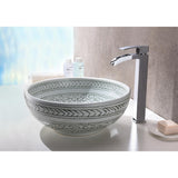 Cadence Series Vessel Sink in Decor White - Super Arbor