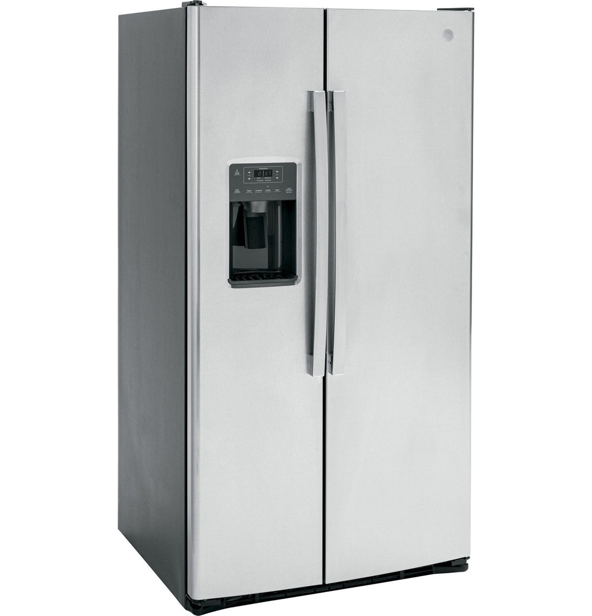 GE 25.3 cu. ft. Side-by-Side Refrigerator in Fingerprint Resistant Stainless Steel, GSS25GYPFS