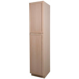 Easthaven Shaker Assembled 18x90x24 in. Frameless Pantry Cabinet in Unfinished Beech - Super Arbor