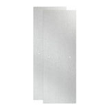 Portman 60 in. x 58-1/8 in. Semi-Frameless Traditional Sliding Bathtub Door in Bronze with Rain Glass - Super Arbor
