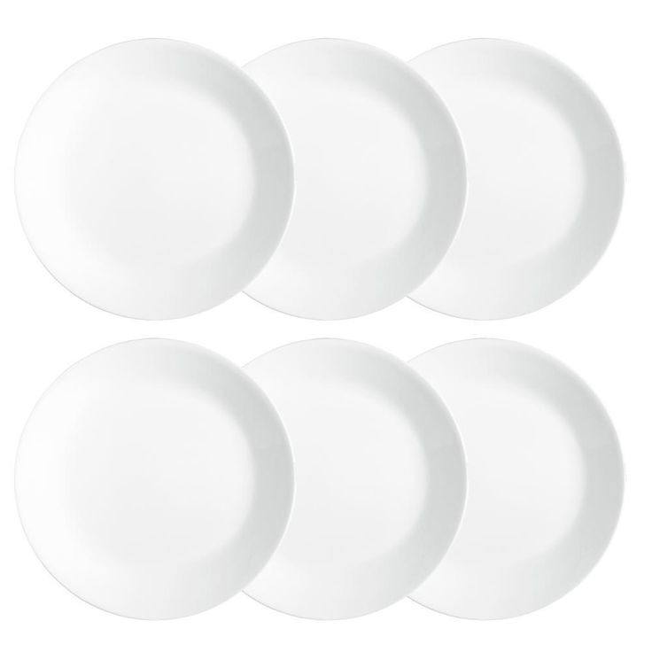 Classic 10.25-In Dinner Plates Winter Frost White (Set of 6)