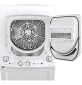 GE White Laundry Center with 2.3 cu. ft. Washer and 4.4 cu. ft. 240-Volt Vented Electric Dryer, GUD24ESSMWW