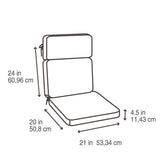 Style Selections Cambrian High Back Patio Chair Cushion