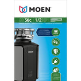 Moen GX 1/2-HP Continuous Feed Noise Insulation Garbage Disposal
