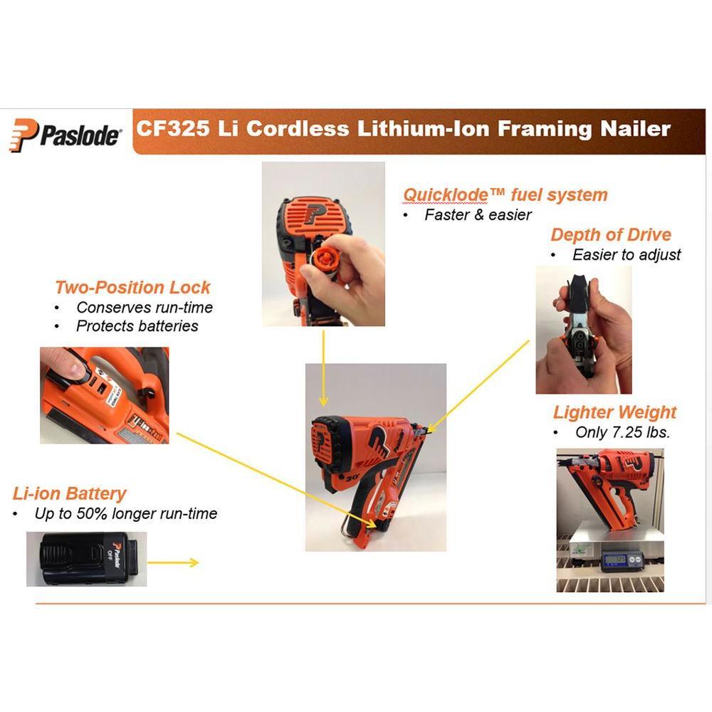 16-Gauge Cordless Lithium-Ion Angled Finish Nailer - Super Arbor