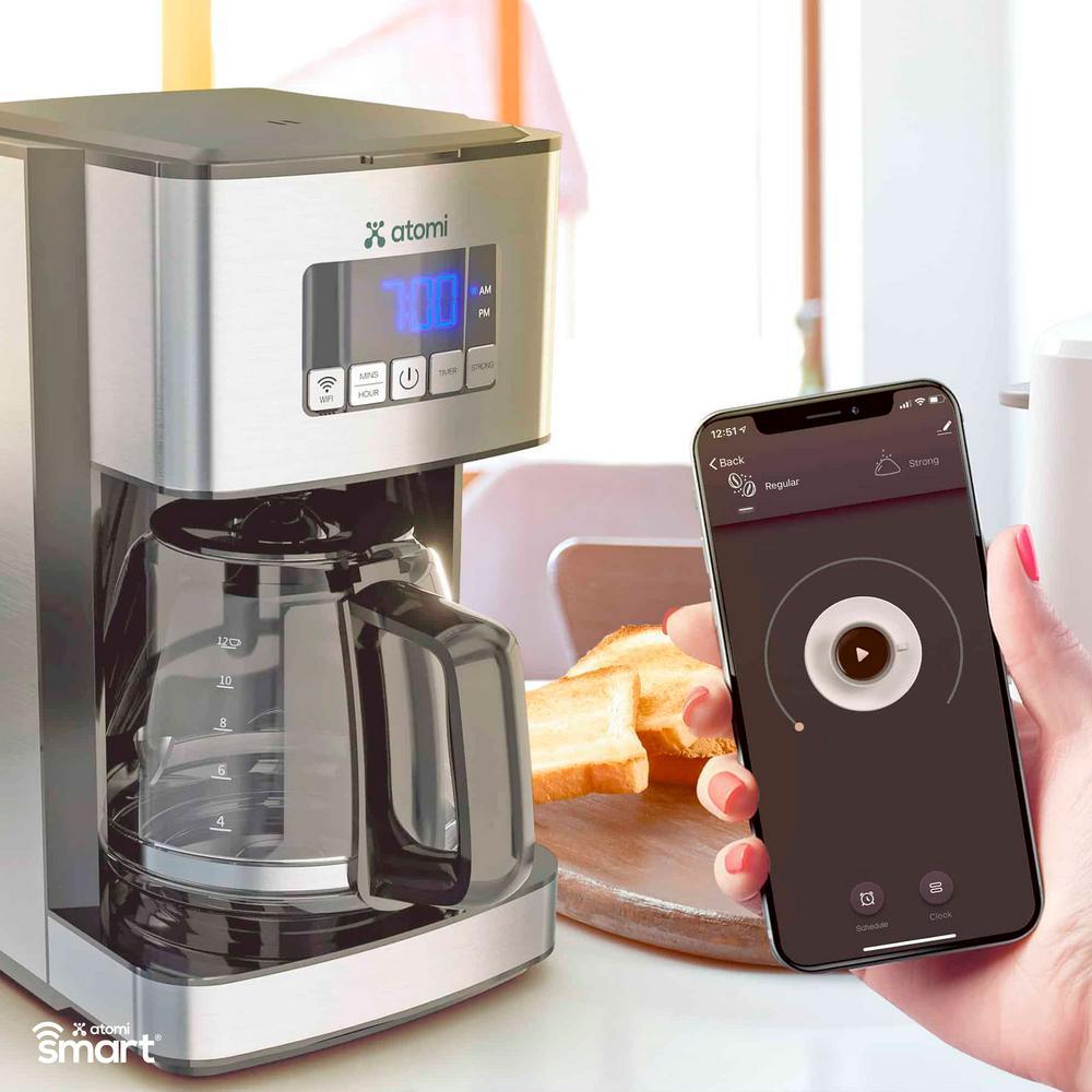 WiFi Smart Coffee Maker, 12 Cup - Super Arbor