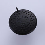 3-Spray Patterns 3.89 in. Wall Mount Fixed Shower Head Set in Matte Black - Super Arbor