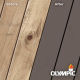 Olympic Maximum 5 gal. Oxford Brown Solid Color Exterior Stain and Sealant in One - Super Arbor