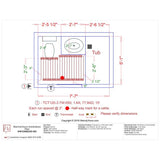WarmlyYours 50 ft. Cable System with Touch Screen Thermostat