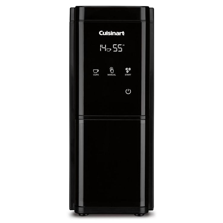Touchscreen 8 oz. Black Burr Coffee Grinder