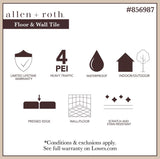 Style Selections Woods French Gray 6-in x 24-in Glazed Porcelain Wood Look Tile