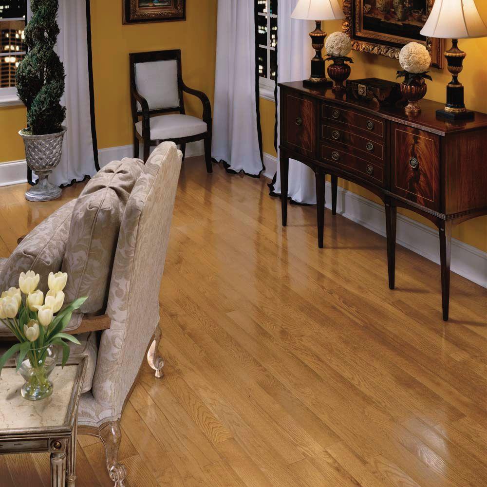 Bruce Laurel Gunstock Oak 3/4 in. Thick x 2-1/4 in. Wide x Varying Length Solid Hardwood Flooring (20 sq. ft. / case) - Super Arbor