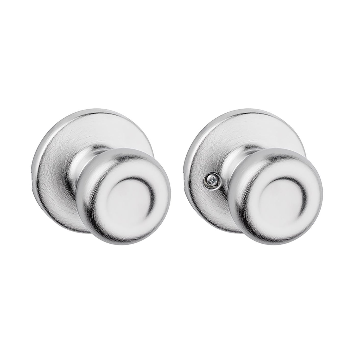 Kwikset Tylo Satin Chrome Passage Door Knob, Universal Handing