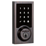 SmartCode 915 Contemporary Venetian Bronze Electronic Deadbolt with San Clemente Handle Set and Halifax Interior Lever - Super Arbor