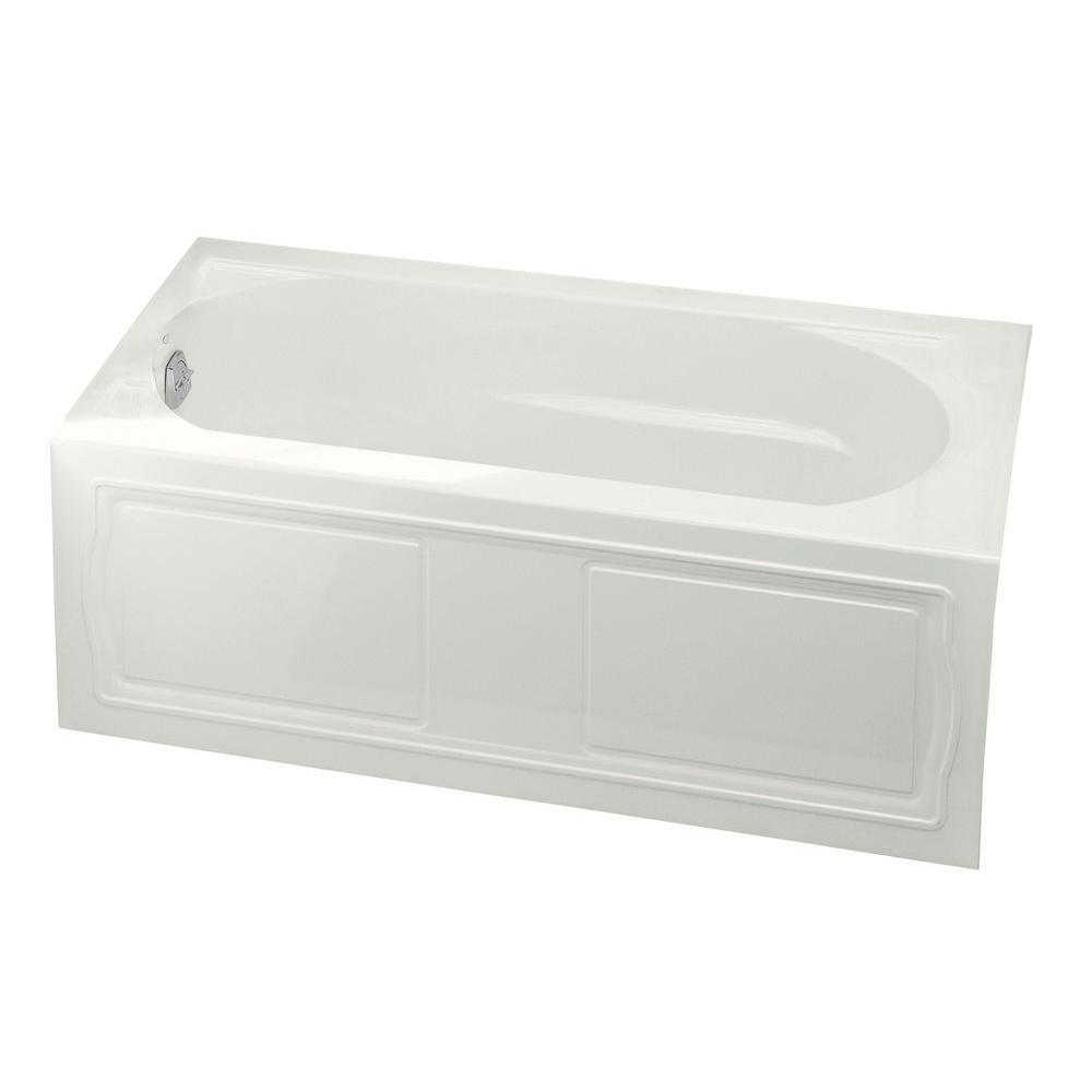 Devonshire 60 in. x 32 in. Acrylic Alcove Bathtub with Integral Apron, Integral Flange and Right-Hand Drain in White - Super Arbor