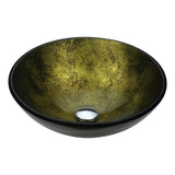 Posh Series Deco-Glass Vessel Sink in Coral Blue - Super Arbor