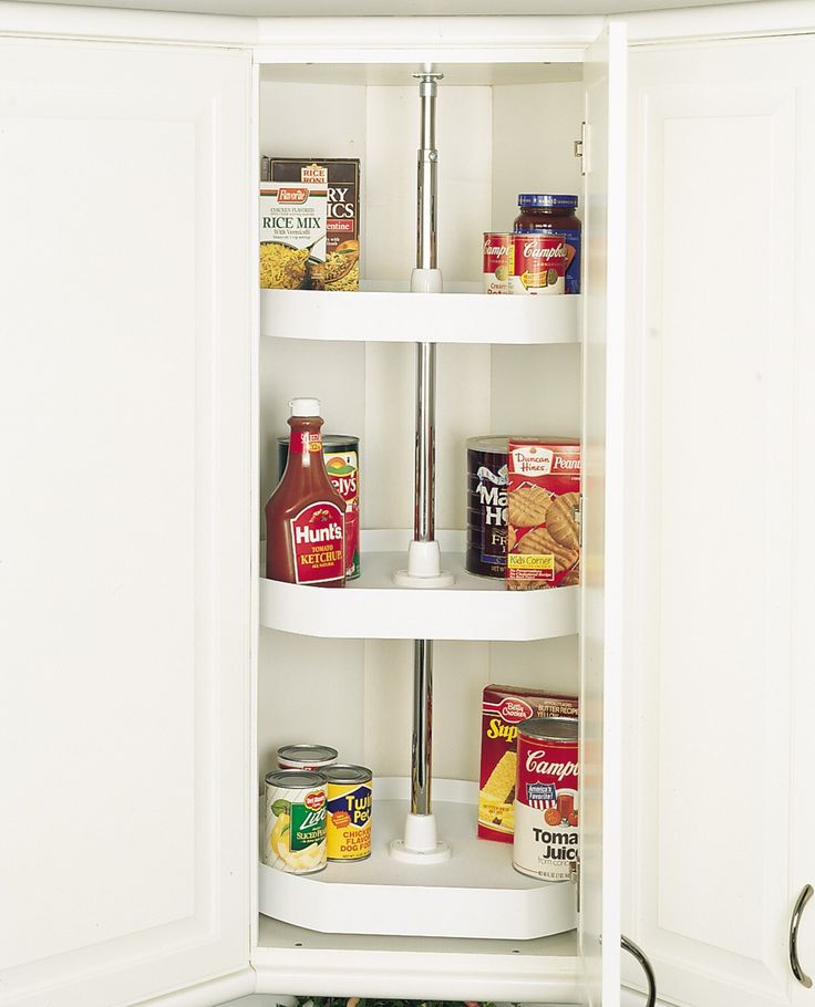 Rev-A-Shelf 3-Tier Plastic Half Moon Cabinet Lazy Susan
