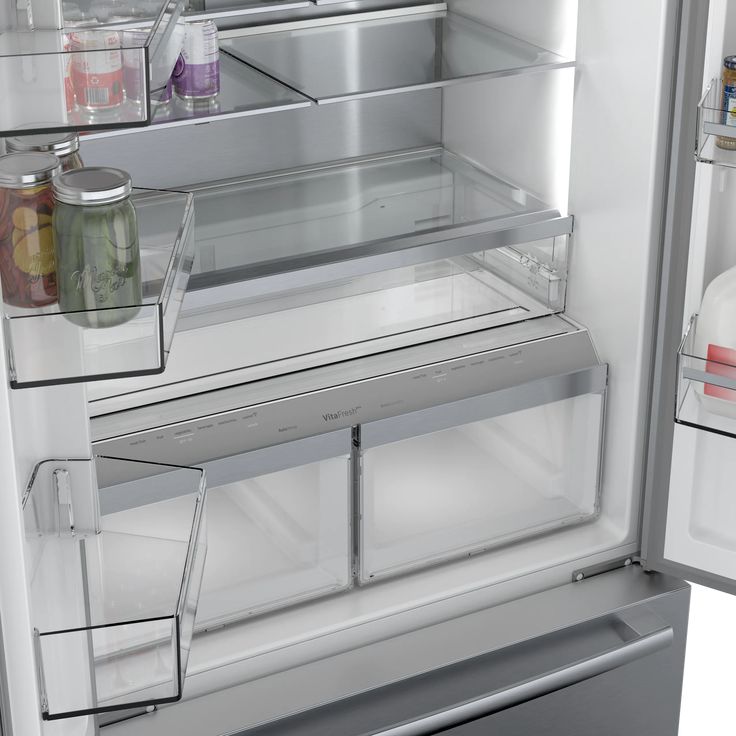 Bosch 800 Series 36 in. 21 cu. ft. French 3 Door Refrigerator in Stainless Steel with Dual Compressor, Counter-Depth